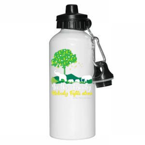 In This Family Nobody Fights Alone Support Fight Gift Aluminum Water Bottle