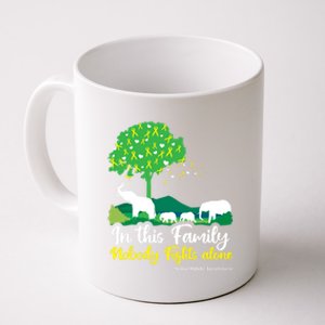 In This Family Nobody Fights Alone Support Fight Gift Coffee Mug