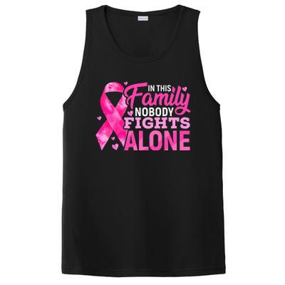 In This Family Nobody Fights Alone Breast Cancer Awareness PosiCharge Competitor Tank