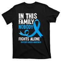 In This Family Nobody Fights Alone Prostate Cancer Awareness T-Shirt