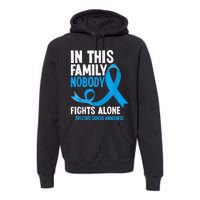 In This Family Nobody Fights Alone Prostate Cancer Awareness Premium Hoodie