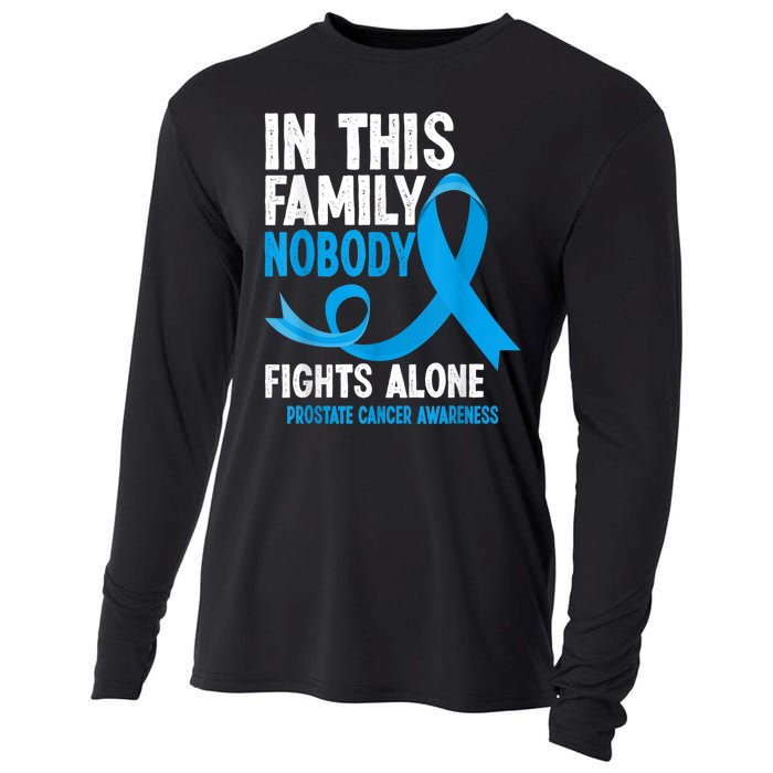 In This Family Nobody Fights Alone Prostate Cancer Awareness Cooling Performance Long Sleeve Crew