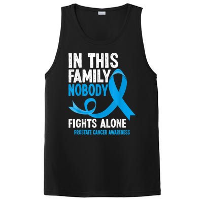 In This Family Nobody Fights Alone Prostate Cancer Awareness PosiCharge Competitor Tank