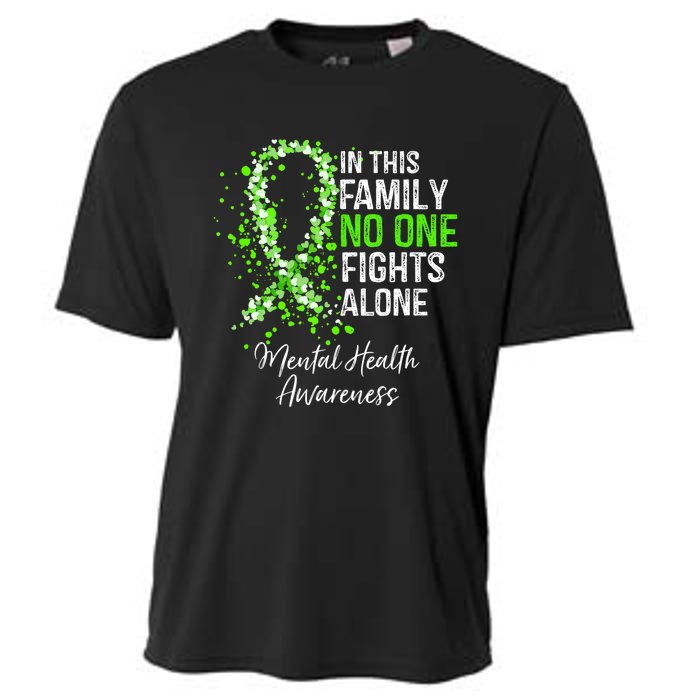 In This Family No One Fights Alone Mental Health Awareness Cooling Performance Crew T-Shirt