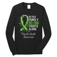 In This Family No One Fights Alone Mental Health Awareness Long Sleeve Shirt