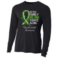 In This Family No One Fights Alone Mental Health Awareness Cooling Performance Long Sleeve Crew