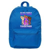 In This Family We Fight Together Pancreatic Cancer Awareness Great Gift 16 in Basic Backpack