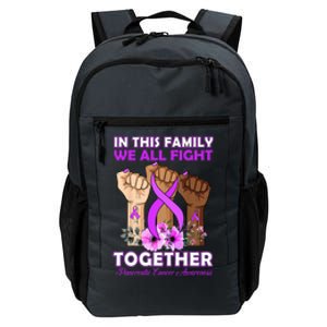 In This Family We Fight Together Pancreatic Cancer Awareness Great Gift Daily Commute Backpack