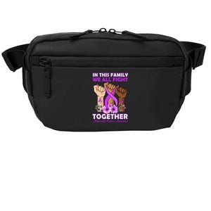 In This Family We Fight Together Pancreatic Cancer Awareness Great Gift Crossbody Pack