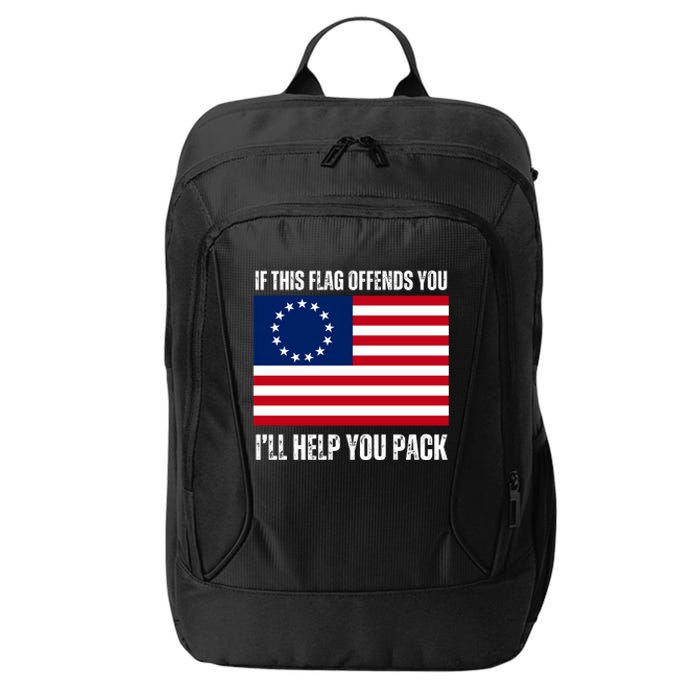 If This Flag Offends You Ill Help You Pack City Backpack