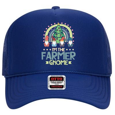 IM The Farmer Gnome Family Matching Christmas Great Gift High Crown Mesh Back Trucker Hat