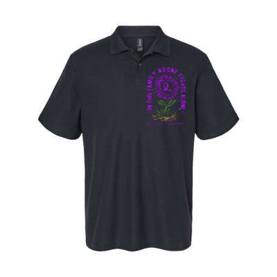 In This Family No One Fight Alone Alzheimer’s Awareness Softstyle Adult Sport Polo