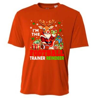 IM The Football Trainer Reindeer Christmas Reindeer Player Great Gift Cooling Performance Crew T-Shirt