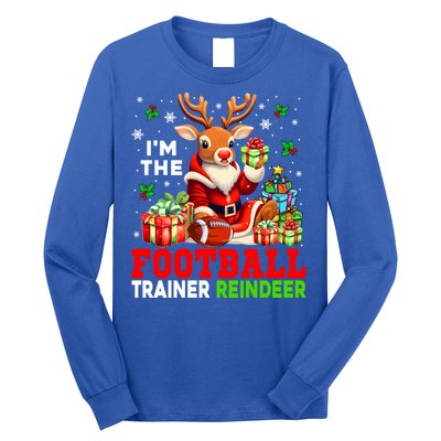 IM The Football Trainer Reindeer Christmas Reindeer Player Great Gift Long Sleeve Shirt