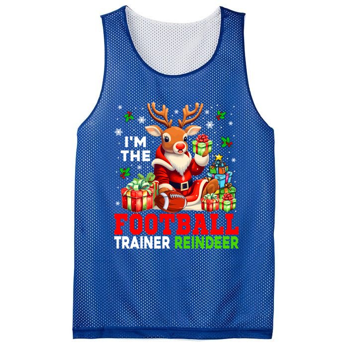 IM The Football Trainer Reindeer Christmas Reindeer Player Great Gift Mesh Reversible Basketball Jersey Tank