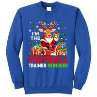 IM The Football Trainer Reindeer Christmas Reindeer Player Great Gift Tall Sweatshirt