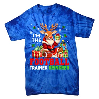 IM The Football Trainer Reindeer Christmas Reindeer Player Great Gift Tie-Dye T-Shirt