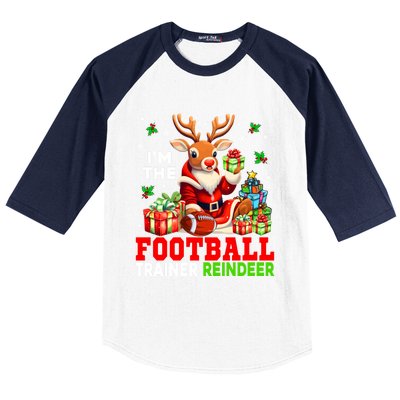 IM The Football Trainer Reindeer Christmas Reindeer Player Great Gift Baseball Sleeve Shirt