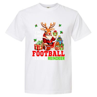 IM The Football Trainer Reindeer Christmas Reindeer Player Great Gift Garment-Dyed Heavyweight T-Shirt