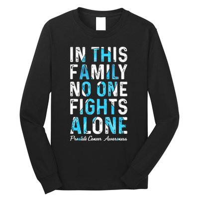 In This Family No One Fight Alone Prostate Cancer Awareness Long Sleeve Shirt