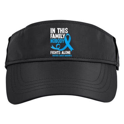 In This Family Nobody Fights Alone Prostate Cancer Awareness Adult Drive Performance Visor