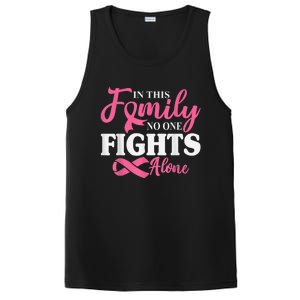 In This Family No One Fight Alone Breast Cancer Pink Ribbon PosiCharge Competitor Tank