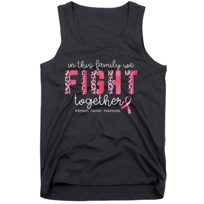 In This Family We Fight Together Breast Cancer Awareness Tank Top