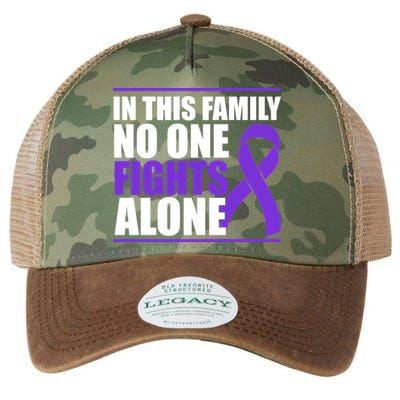 In This Family No One Fights Alone Pancreatic Cancer Legacy Tie Dye Trucker Hat