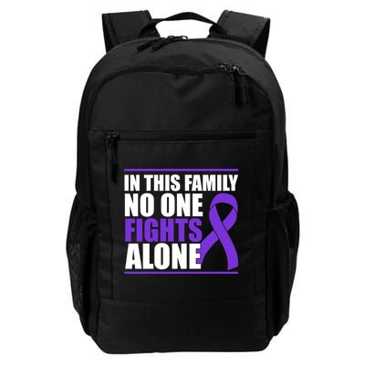 In This Family No One Fights Alone Pancreatic Cancer Backpack