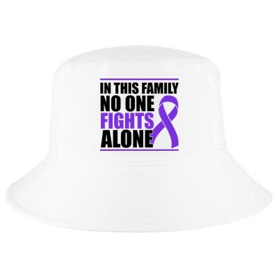 In This Family No One Fights Alone Pancreatic Cancer Cool Comfort Performance Bucket Hat
