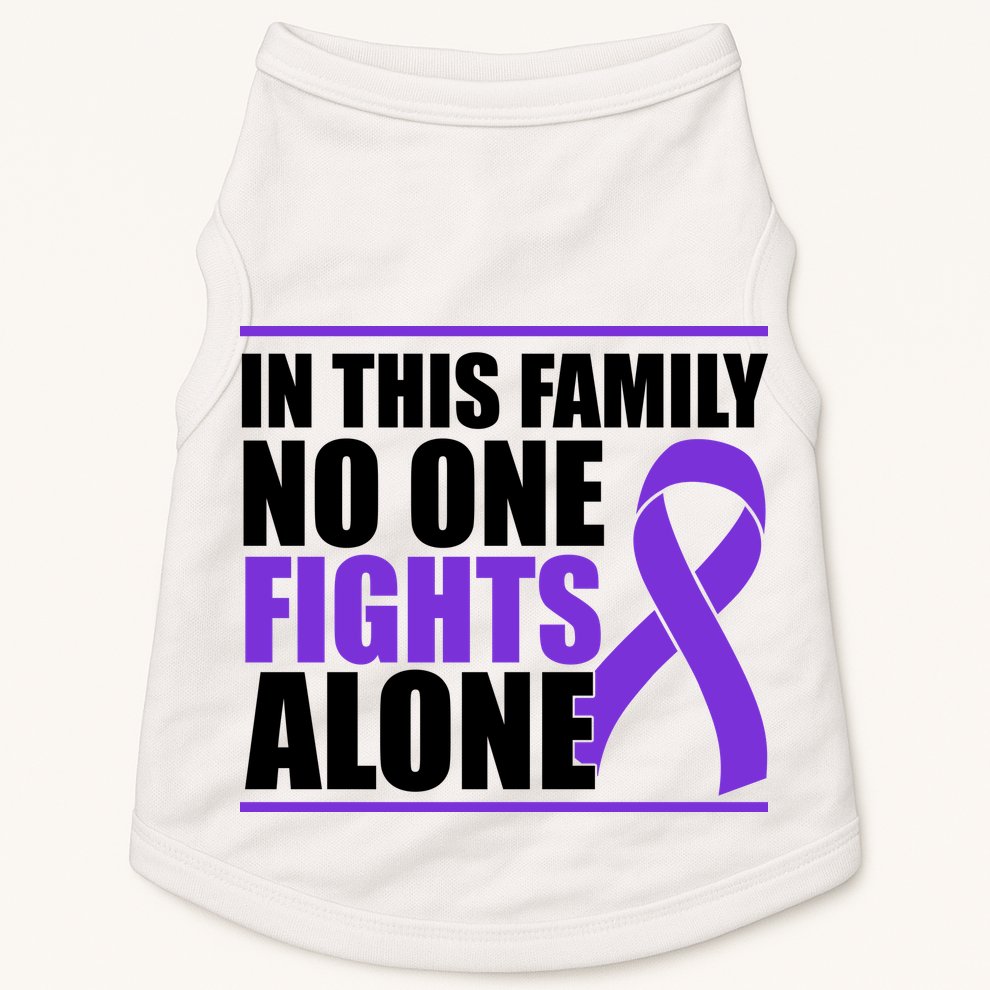 In This Family No One Fights Alone Pancreatic Cancer Doggie Tank