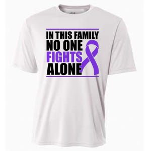 In This Family No One Fights Alone Pancreatic Cancer Cooling Performance Crew T-Shirt