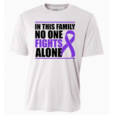 In This Family No One Fights Alone Pancreatic Cancer Cooling Performance Crew T-Shirt