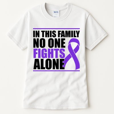 In This Family No One Fights Alone Pancreatic Cancer Tall T-Shirt
