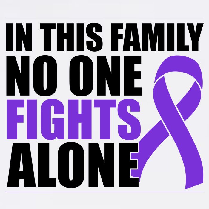 In This Family No One Fights Alone Pancreatic Cancer Button