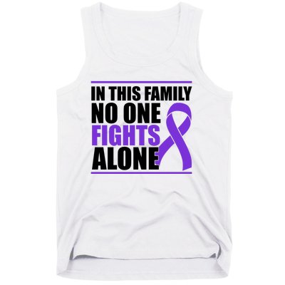 In This Family No One Fights Alone Pancreatic Cancer Tank Top