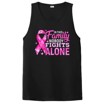 In This Family Nobody Fights Alone Breast Cancer Awareness PosiCharge Competitor Tank