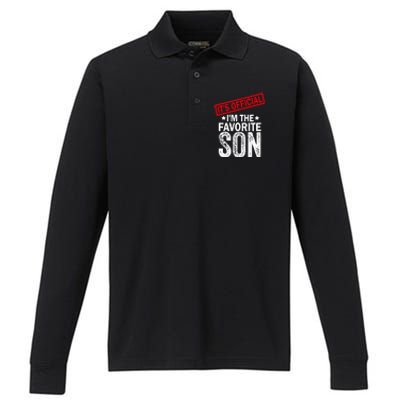 IM The Favorite Son Performance Long Sleeve Polo