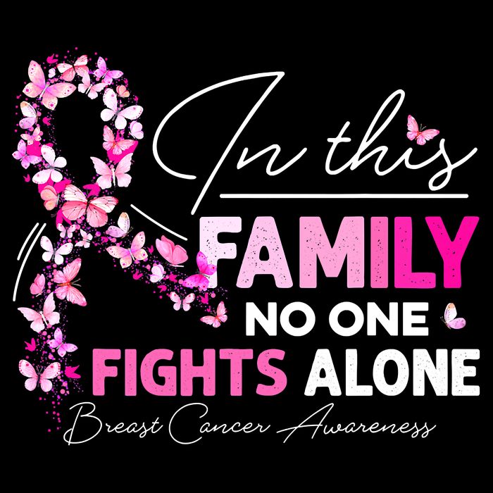 In This Family No One Fight Alone Breast Cancer Awareness T-Shirt