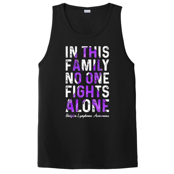 In This Family No One Fight Alone Hodgkin Lymphoma Awareness PosiCharge Competitor Tank