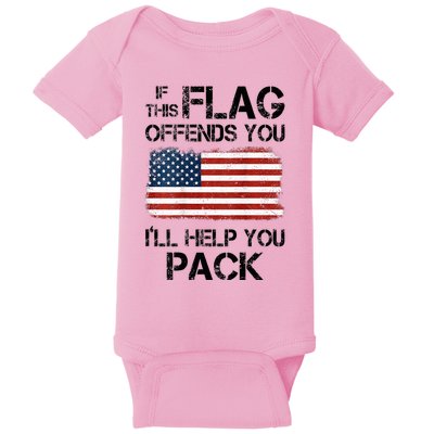 If This Flag Offends You ILl Help You Pack Baby Bodysuit