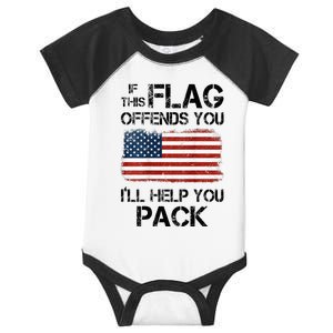 If This Flag Offends You ILl Help You Pack Infant Baby Jersey Bodysuit