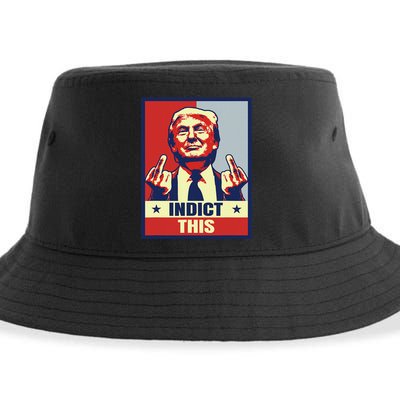 Indict This Funny Trump Shirts 2024 Sustainable Bucket Hat