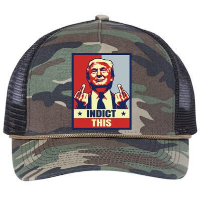 Indict This Funny Trump Shirts 2024 Retro Rope Trucker Hat Cap