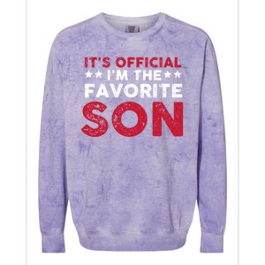 Im The Favorite Son Funny Saying Colorblast Crewneck Sweatshirt