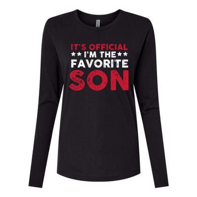 Im The Favorite Son Funny Saying Womens Cotton Relaxed Long Sleeve T-Shirt