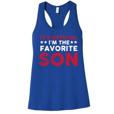 Im The Favorite Son Funny Saying Women's Racerback Tank