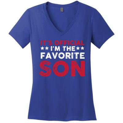 Im The Favorite Son Funny Saying Women's V-Neck T-Shirt