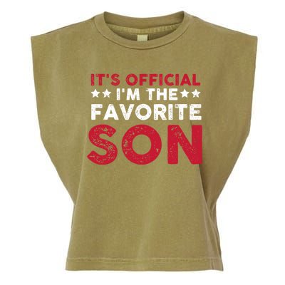 Im The Favorite Son Funny Saying Garment-Dyed Women's Muscle Tee