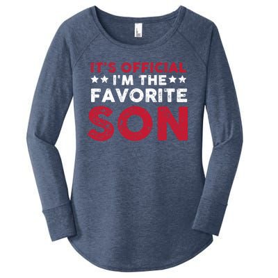 Im The Favorite Son Funny Saying Women's Perfect Tri Tunic Long Sleeve Shirt